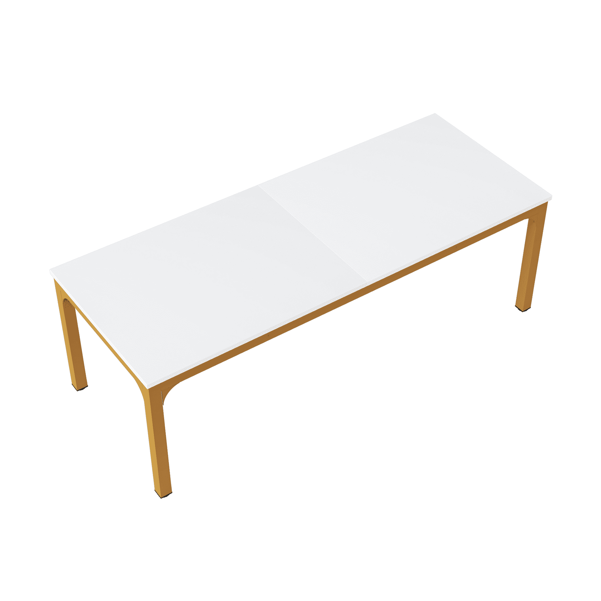MAYEERTY 78.7 Inch Dining Table, 6-8 Seater Rectangular Table with 25mm MDF Board & Heavy Duty Metal Frame