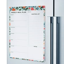 Toycle Meal Planner Floral Theme Fridge Magnet Magnetic Removable Weekly Planner Notepad Fitness Menu Recipe List Easy To Tear Off Suitable For Kitchen Gym(B,Paper)