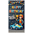 thumbnail image 4 of Colorful Theme Happy Birthday Banner Racing Car Decoration Celebration Banner for Kid's Party Outdoor Event Indoor Decoration, 4 of 7