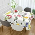 thumbnail image 5 of GZHJMY Herb Wild Flower Tablecloth, Rectangle Waterproof Washable Polyester Table Cover for Picnic Dinner Holiday Party Decor, 54 x 72 Inch, 5 of 7
