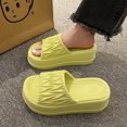 thumbnail image 4 of Zapatillas de mujer con suela gruesa y tacón alto, para exteriores, informales, antideslizantes, de suela suave, novedad de verano de 2024, 4 of 6