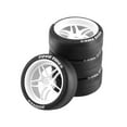 thumbnail image 4 of Tachiuwa 4 Pieces RC Car Rally Tyres for TT02 1:10 RC Electric Touring Car Part White, 4 of 7