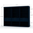 thumbnail image 3 of Manhattan Comfort Mulberry 3-Piece Wood Open Sectional Closet Set in Blue, 3 of 9