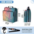 thumbnail image 5 of ALAZA Zipper Binder Elegant Abstract Pattern 2 inch 3 Ring 500 Sheet Capacity Trapper Keeper File Folder Organizer Bag, 5 of 8