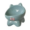 thumbnail image 2 of Tazón de gato inclinado tazón anti skid shurdy mascotas de alimentación de mascotas para perros de cachorro gatito azul, 2 of 8