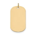 thumbnail image 4 of 14k Yellow Gold Solid Plain .035 Gauge Engraveable Dog Tag Disc Charm Pendant, 4 of 7