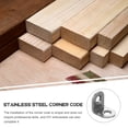 thumbnail image 5 of 40 Pcs Corner Brackets Metal for Wood L-shaped Code Stainless Steel, 5 of 6