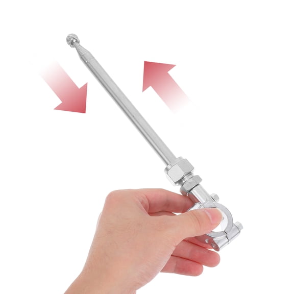 FRCOLOR Adjustable Stainless Steel Telescopic Antenna For Motorcycle Flagpole Bracket Dirt Bike Flag Mount For Off-Road And Street Bikes