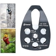 thumbnail image 3 of Polea de un rodillo con Polea de 30 kN con certificación CE para escalada elevación gancho de remolque tienda de campaña h Negro Sunnimix Polea de cuerda de escalada, 3 of 8