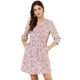 thumbnail image 1 of Vestido camisero vintage Allegra K con estampado floral Rosa oscuro XS, 1 of 6