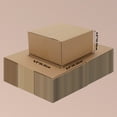 thumbnail image 3 of CRUGLA 8x8x4 inches Shipping Boxes Set of 40, Brown Corrugated Cardboard Box Literature Mailer, 3 of 6