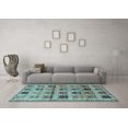 thumbnail image 3 of Ahgly Company Indoor Rectangle Persian Light Blue Traditional Area Rugs, 8' x 12', 3 of 4