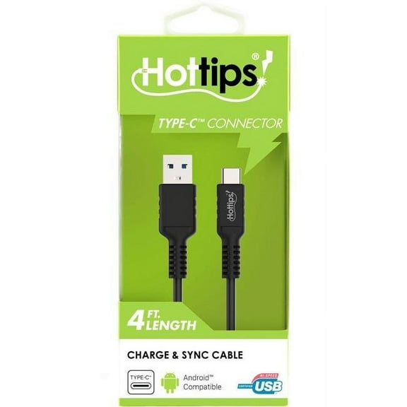 Hottips 4' USB 2.0 to USB-C Cable
