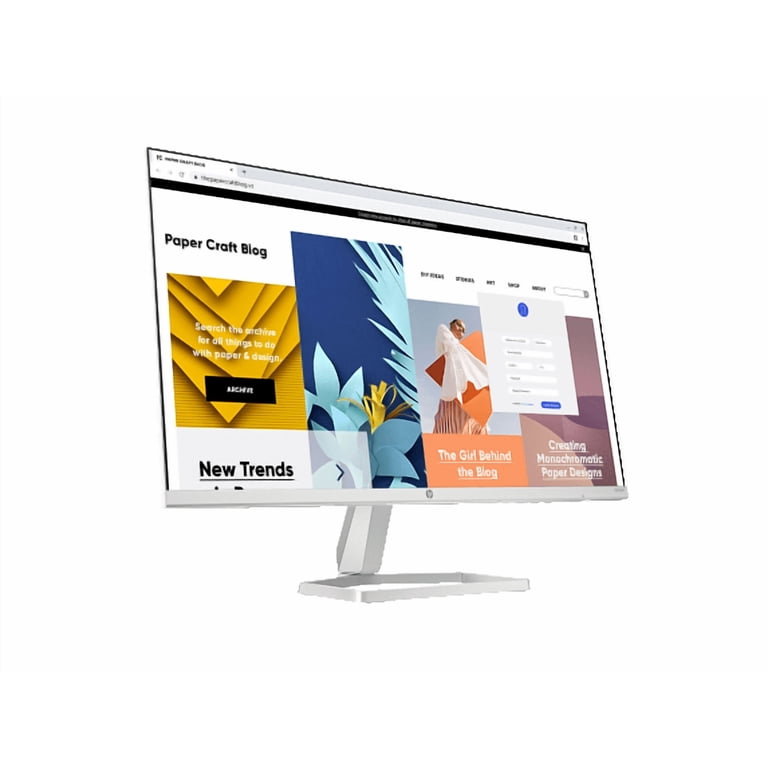 HP Series 5 23.8 Inch FHD White Monitor, IPS LCD Display, 1920 x