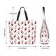 thumbnail image 5 of Fotbe Red Bloody Scary Hands2 Bolsa Tote Estética de Lona con Estampado para Mujer - Bolsa Reutilizable de Hombro Casual para Vacaciones, Compras, Trabajo y Gimnasio, 5 of 8
