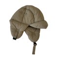 thumbnail image 2 of harmtty Troopers Trapper Hats Lightweight Windproof Comfortable to Wear Solid Color Breathable Ski Balaclava Warm Ear Flap Hats Khaki, 2 of 8