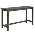 thumbnail image 6 of LUCKHAO 4-Piece Counter Height Bar Table Set with Socket and 3 Fabric Padded Bar Stools, Tall Kitchen Breakfast Dining Table Set with Stools, 6 of 11