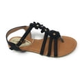 thumbnail image 2 of Victoria K Triple Flowers With Crossover Straps Sandals (Women), 2 of 4