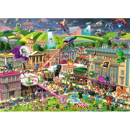 Alien Attack Sci-Fi Classics 1000-Piece Jigsaw Puzzle price history on PriceWatchPro
