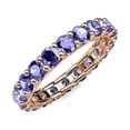 thumbnail image 3 of Tanzanite 3.4mm Eternity Band 2.55 Carat tw to 3.15 Carat tw in 14K Rose Gold.size 4.0, 3 of 8