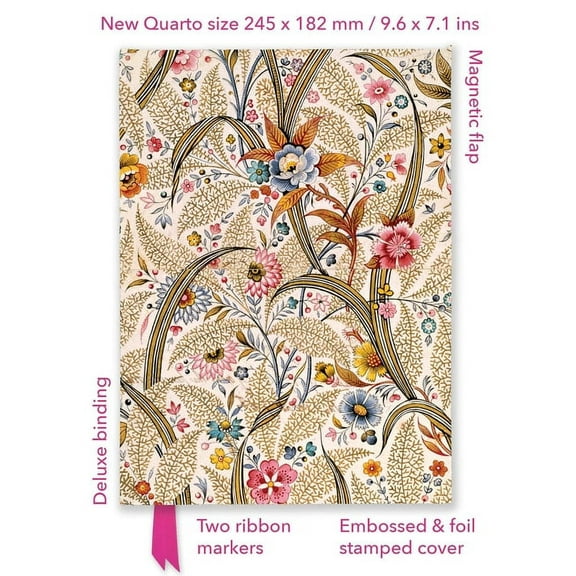 Flame Tree Quarto Notebook William Kilburn: Marble End Paper (Foiled Quarto Journal), (Hardcover)