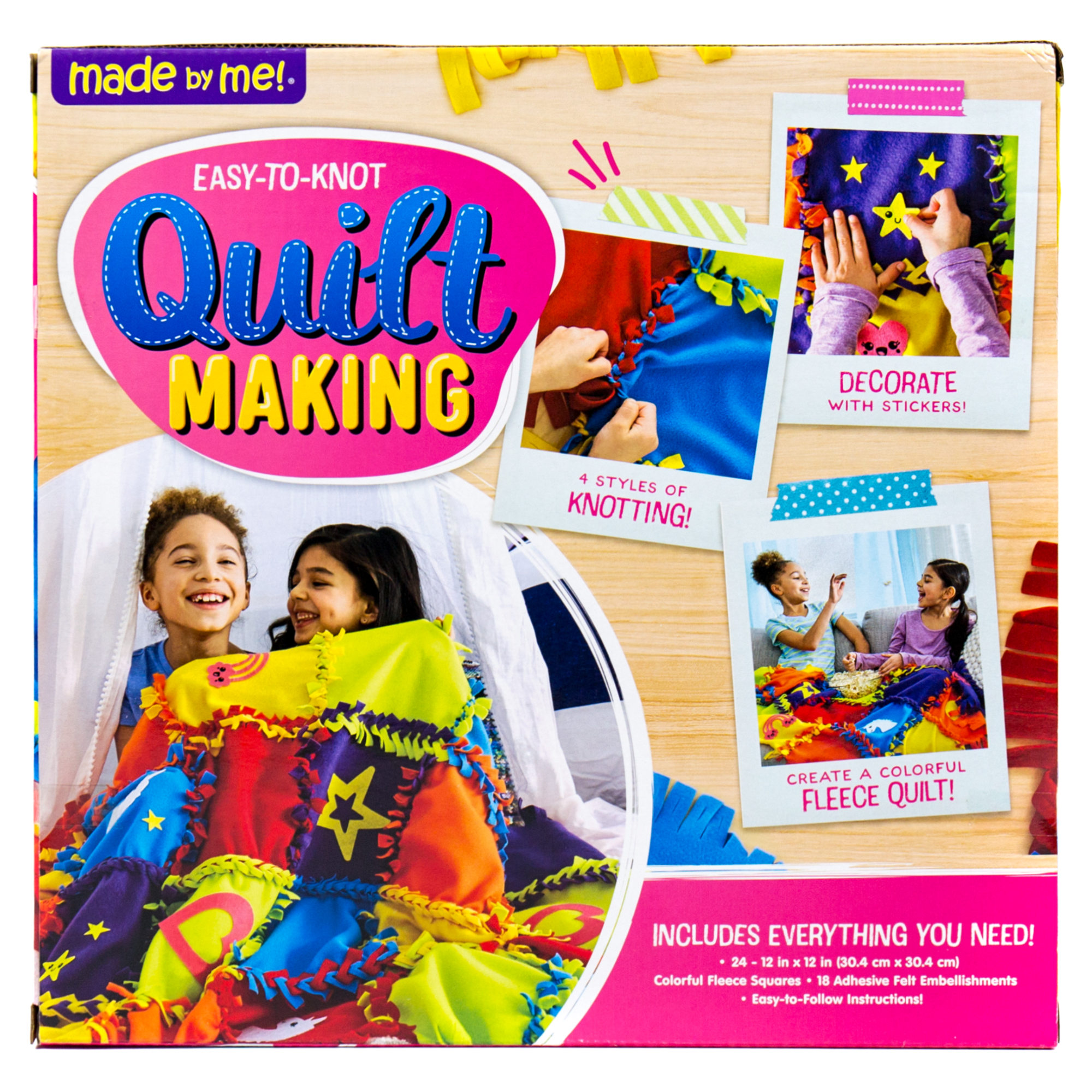 Made By Me Easy-to-Knot Quilt Making Kit photo 3