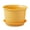 Yellow, variant on Clearance! Flower Pots under$5 Indoor Thicken Planter with Hole and Tray for All House Plants Reliable Plastic Ripple Pattern Flowerpot for Home Garden