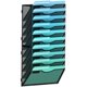 thumbnail image 1 of Organizador de archivos de pared Gawerk de 10 niveles para colgar en metal negro, 1 of 7