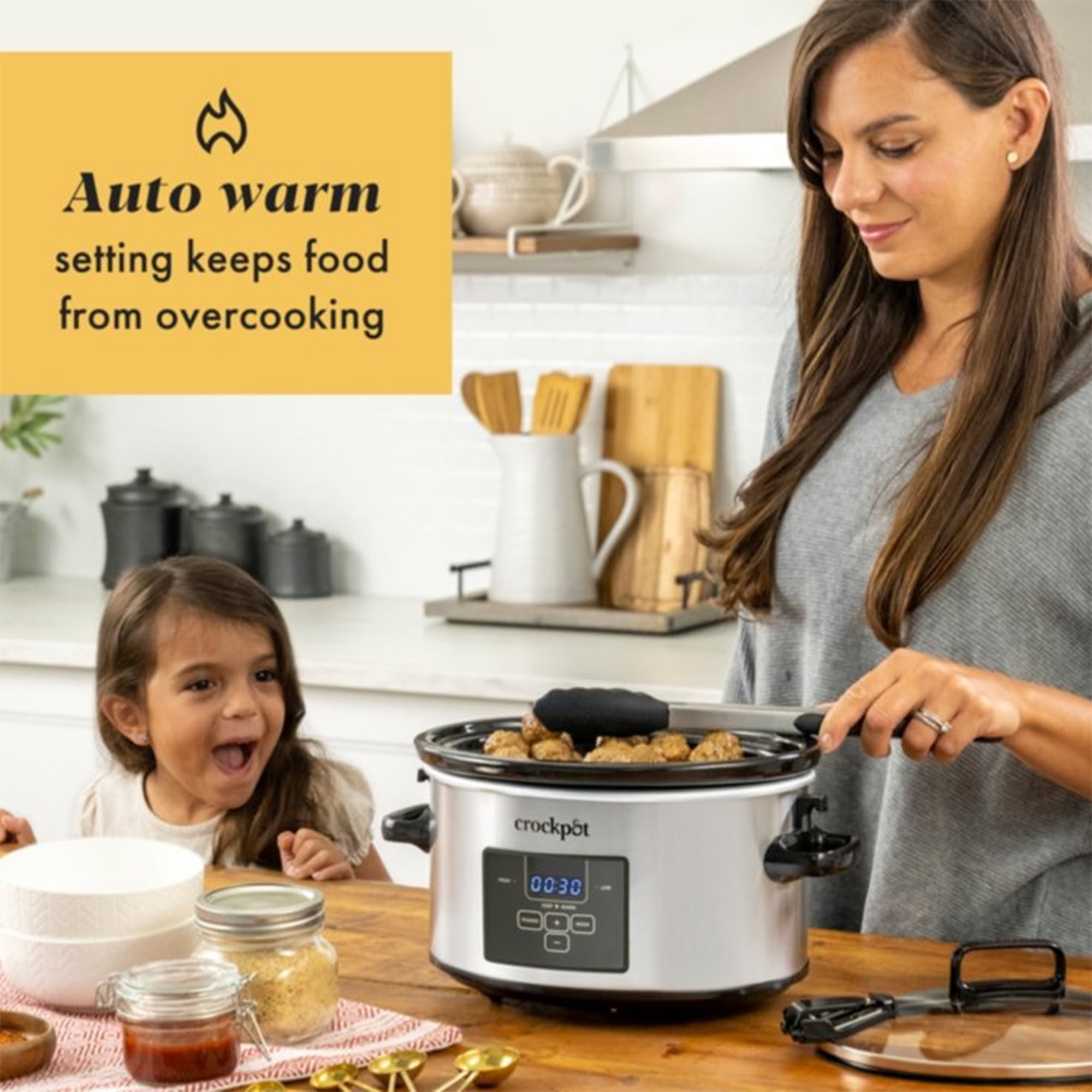 Crock-Pot Smart-Pot 4 Qt. Stainless Steel Slow Cooker - Gillman Home Center