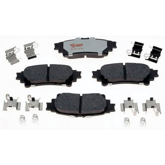 Rear Brake Pad Set - Compatible with 2014 - 2020 Toyota Highlander 2015 2016 2017 2018 2019