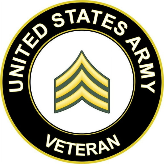 5.5 Inch U.S. Army Sergeant Veteran Sticker Decal