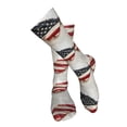 thumbnail image 4 of KLL American Flag Butterfly Wall Print Cool Socks Men's Women's Crew Socks Funny Crazy Novelty Stockings, 4 of 8