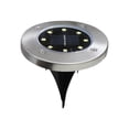thumbnail image 1 of Inteprter 4 uds/1 ud. 8 LED de energía Solar luz enterrada lámpara de tierra al aire libre camino luz punto lámpara patio jardín césped paisaje Type2 NO2 Inteprter HW4217-02B, 1 of 6