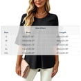 thumbnail image 3 of ClodeEU Women's Round Neck Pleated 3/4 Sleeve Tunic Blouse Top,Casual Loose Shirt Purple,Women's Plus XXL, 3 of 9