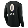 thumbnail image 3 of Men's Roquan Smith Black Baltimore Ravens Team Wordmark Player Name & Number Long Sleeve T-Shirt, 3 of 3