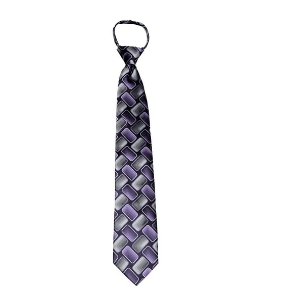 Men's pre made Men's Pattern Zipper Necktie Tie