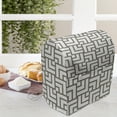 thumbnail image 4 of Modern Lounger Chair Bag, Mysterious Vintage Maze Modern Shape in Squares Lines Work of Art Print, High Capacity Storage with Handle Container, Lounger Size, Sage Green and White, by Ambesonne, 4 of 5
