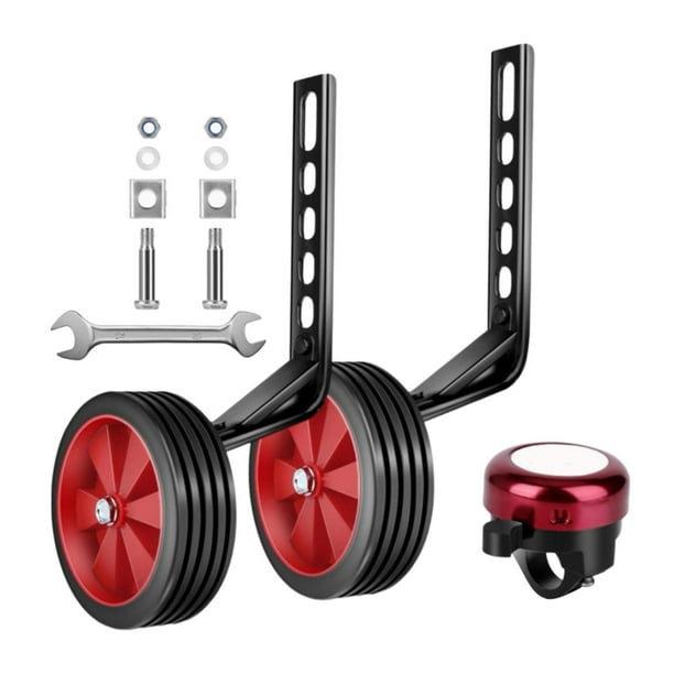Ruedas De Entrenamiento Para Niños, Estabilizador De Bicicleta Resistente, Kit De Montaje En Rueda De Silencio Compatible Con Bicicletas De 12, 14, 16, 18, 20 Pulgadas, 1 Par