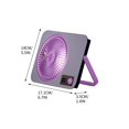 thumbnail image 3 of Bfogop Portable Desk Fan,Rechargeable Battery Powered Fan with 100 Speeds Adjustable&Digital Display,Quiet Personal Fan with Powerful Wind for Home Office Travel, 3 of 6