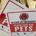 thumbnail image 2 of Pet Emergency Rescue Decal, 10 x 13 cm, Fire Safety Alert Sticker for Home, 2-Pack, 2 of 5