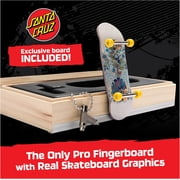 TECH DECK, Santa Cruz Pro Series Finger Board with Storage Display, Built for Pros; Authentic Mini Skateboards, Kids Toys for Ages 6 and up