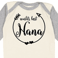thumbnail image 4 of Inktastic World's Best Nana Girls Long Sleeve Baby Bodysuit, 4 of 5