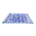 thumbnail image 2 of Ahgly Company Machine Washable Indoor Square Oriental Blue Industrial Area Rugs, 6' Square, 2 of 4