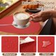thumbnail image 4 of Uxcell 2 Pcs Manteles de Silicona,  17.7" x 14" Antideslizante Lavable Mantel Impermeable Resistente al Calor para Mesas de Comedor Encimeras de Cocina, Rojo, 4 of 7