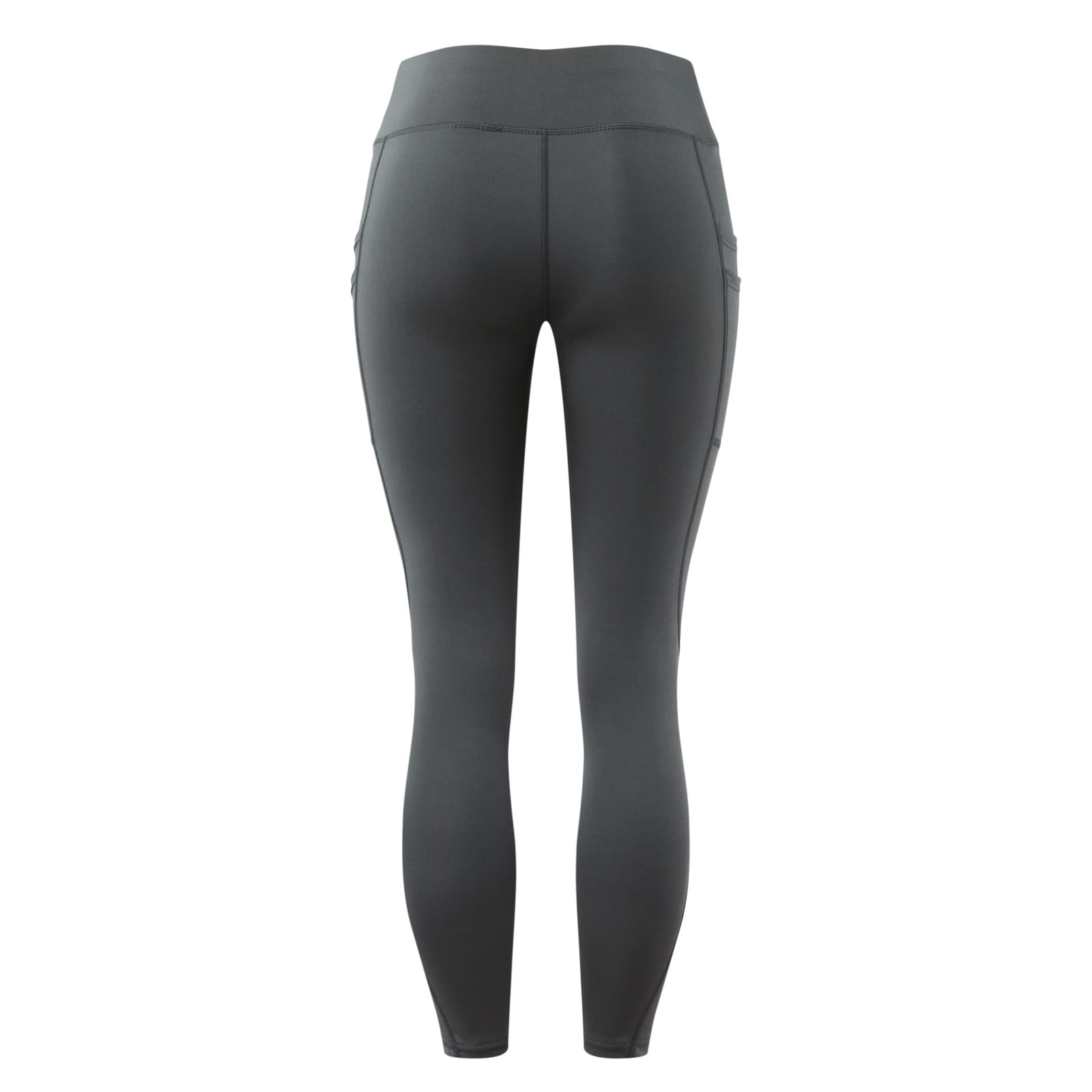 haxmnou women's casual running tights solid color -lifting slim-fitting  pocket high-waist stretch fitness pants yoga leggings black l 