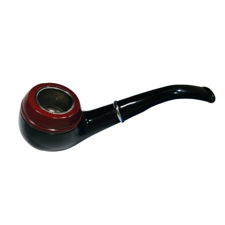 - Gentlemen's Real Smoking Pipe Tobacco Half Bent Billiard Stem Costume Prop