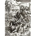 thumbnail image 2 of Durer, Albrecht 18x24 Gold Ornate Wood Framed with Double Matting Museum Art Print Titled - Samson Killing The Lion, 2 of 4