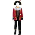thumbnail image 4 of Pirate Outfit for Kids Tween Boys Halloween Outfit Halloween Cosplay Party Dress Up Kids Outfits Boys 11-12 Years, 4 of 9