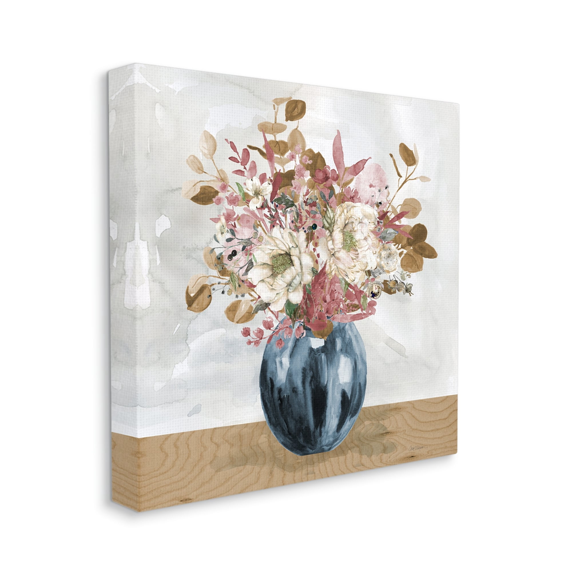 Stupell Industries Country Rustic Bouquet Still Life Botanical & Floral Painting Gallery Wrapped Canvas Print Wall Art
