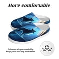 thumbnail image 6 of KLL A Wolf Barks Out A Window Pattern Adult Unisex Cozy Slippers,Fuzzy Slip-on Slippers TPR Sole Slippers Comfort Plush Home Footwear for Indoor & Outdoor-35/36, 6 of 7